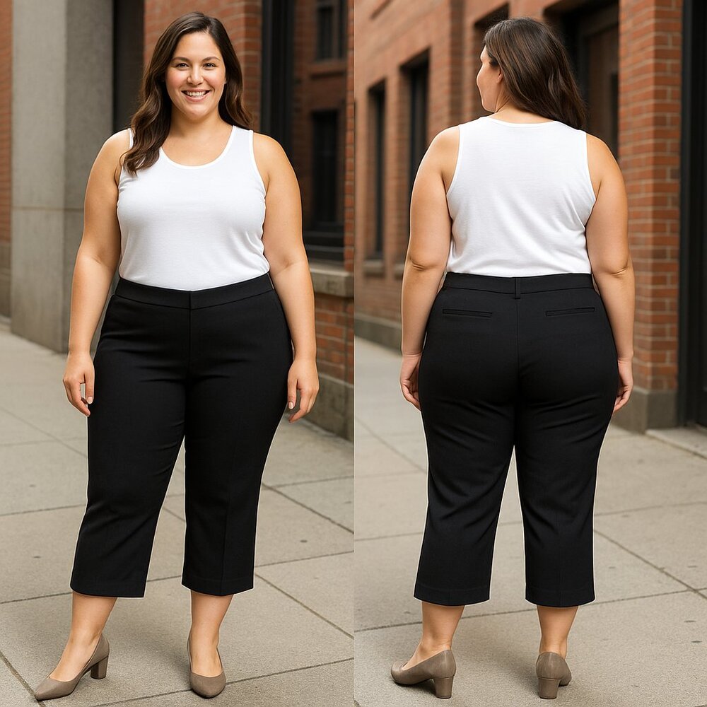 NWT Alfani Plus Comfort‎ Waist Capri Pants size 18W